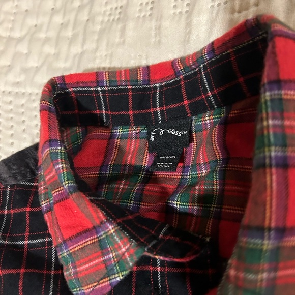 Boys Red Plaid Button Down Art Class Size 8/10 ** EUC** - Picture 2 of 4